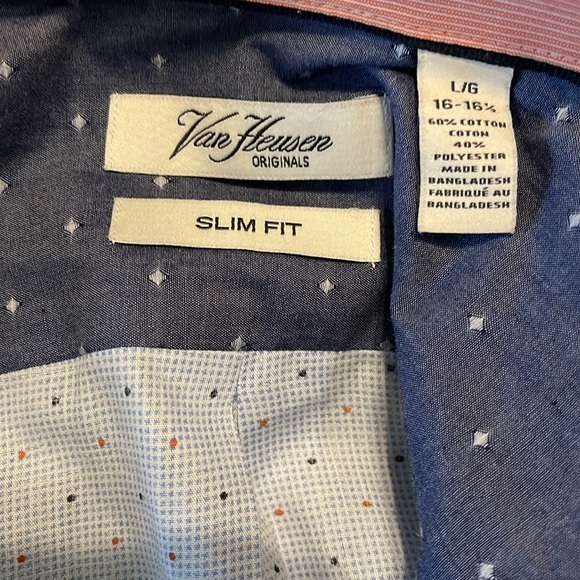 🌹NWT/VAN HEUSEN SLIM FIT SHIRT - Picture 4 of 4